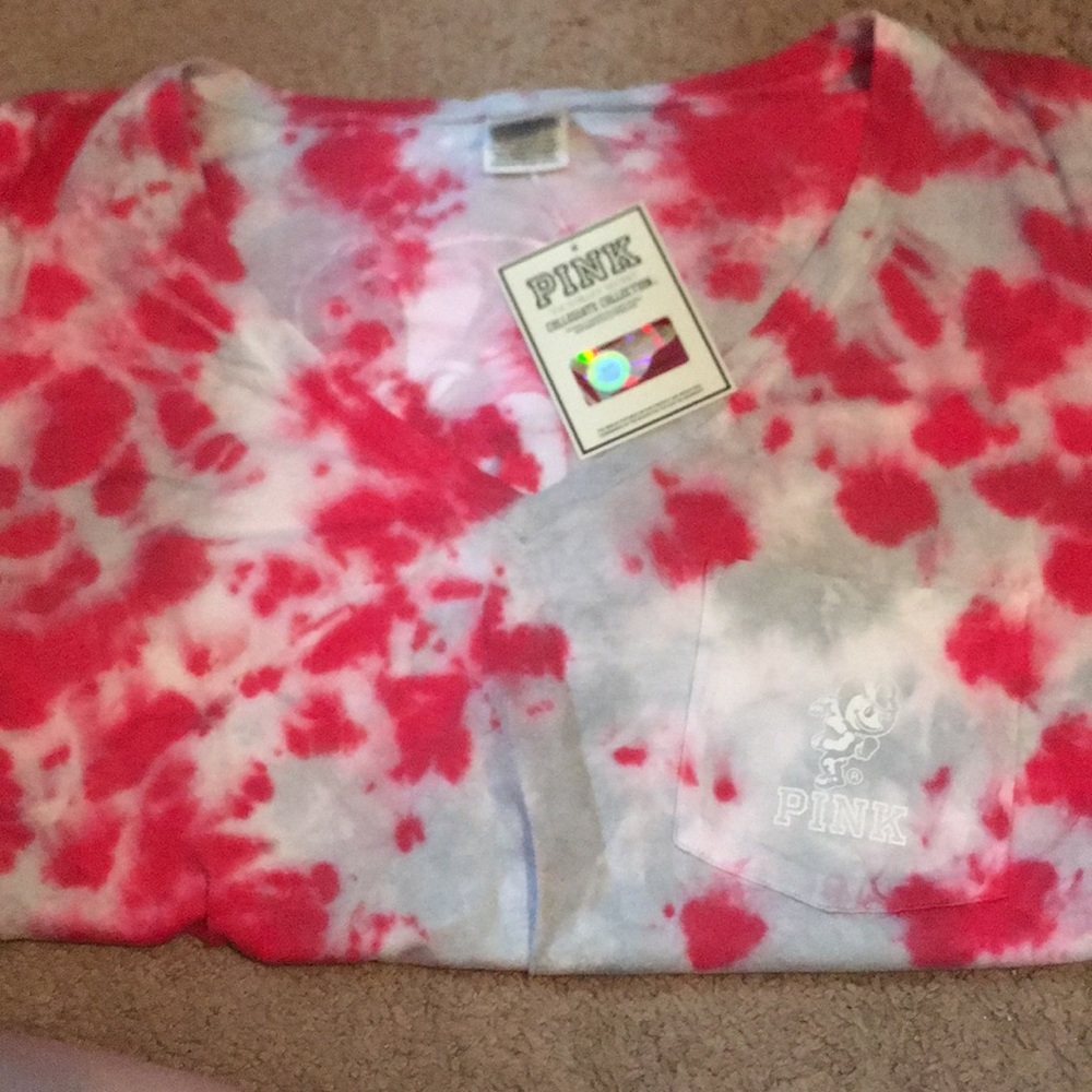 Pink collegiate collection t shirt